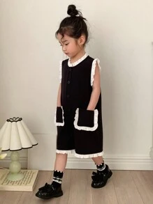 Dazy Kids Young Girl' Casual Romper - Black - View 2