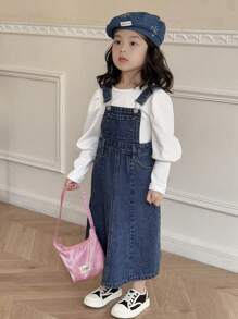 DAZY Vestido vaquero para niña, otoño