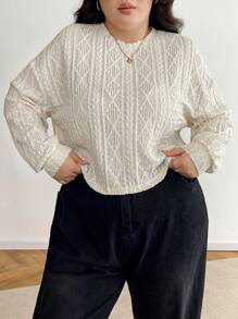 SHEIN Essnce Plus-Size Women's Outing Tops, Long-Sleeved T-Shirts,Tops Graphics Woman T Shirts Long Sleeve,T Shirt Women T Shirt Summer Women Tops Basic Long Sleeve Top