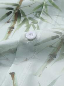 Manfinity RSRT Men's Front Button Short Sleeve Printed Casual Top, Everyday Wear - Multicolor - View 4