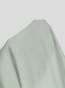 Sweetra 女士纯色褶饰露肩休闲上衣 - 彩色 - 查看 6