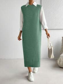 Chiquease Women's All-Match Versatile Long Tank Dress, Commuter Style