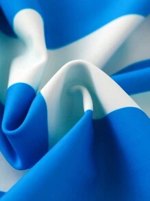 SHEIN Conjunto informal de bebé niño con estampado de cangrejo a rayas en la manga raglán y short rash guard - Multicolor - Ver 5