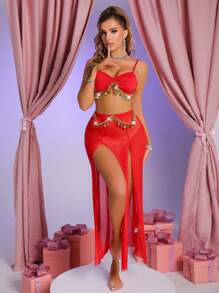Fantasy Costume Set de 3 piezas de lencería para mujeres para el Día de San Valentín