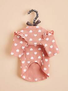 PETSIN Pink Heart Casual Pet T-Shirt, Cute Undershirt For Valentine's Day