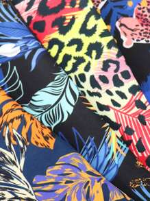 4pcs/Pack Men Tropical Print Boxer Briefs - Multicolor - View 3