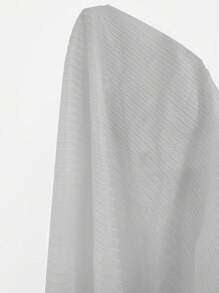 女士草莓印花提花荷叶边吊带背心和短裤睡衣套装 - 白色 - 查看 6