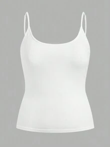 Comfortcana 4pcs/Set Plus Size Slim Fit Camisole Tank Top Set, Multi-Color - Multicolor - View 5