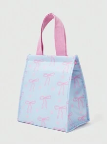 ROMWE Kawaii Bow-Knot Portable Cute & Fashionable Thermal Lunch Bag