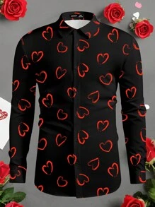 Manfinity Homme Men's Casual Simple & Fashionable Everyday Shirt - Multicolor - View 1