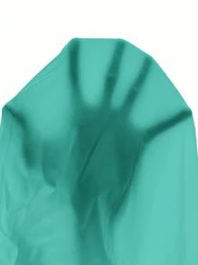 Slaydiva Holiday Green Turtleneck Split With Pockets Wide Leg Jumpsuit - Mint Green - View 10