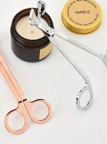 高品质蜡烛芯剪刀夹不锈钢香薰蜡烛工具 DIY 蜡烛制作套件派对礼物婚礼纪念品 - 彩色 - 查看 1