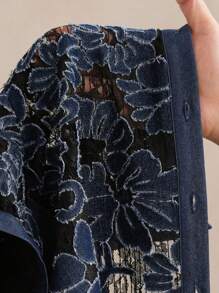 Anewsta Cut-Out Floral Layered Blouse, Spring/Summer Outfits For Women