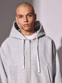 SUMWON Essential Crop Fit Zip-Up Hoodie Streetwear Athleisure Sweatshirt Modern Urban Fashion Activewear Workout Casual Outerwear Classic Winter Warm