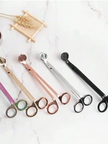 高品质蜡烛芯剪刀夹不锈钢香薰蜡烛工具 DIY 蜡烛制作套件派对礼物婚礼纪念品 - 彩色 - 查看 5