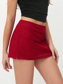 Lunelith SHEIN Lunessa Spódnica damska w jednolitym kolorze, minimalistyczna, wąska, o kroju litery A, na co dzień i na wakacje