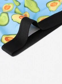 4 件装 牛油果印花青少年男孩三角裤 - 彩色 - 查看 5