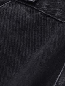 DAZY Jeans con bolsillo y banda elástica en la cintura para mujer, unicolor