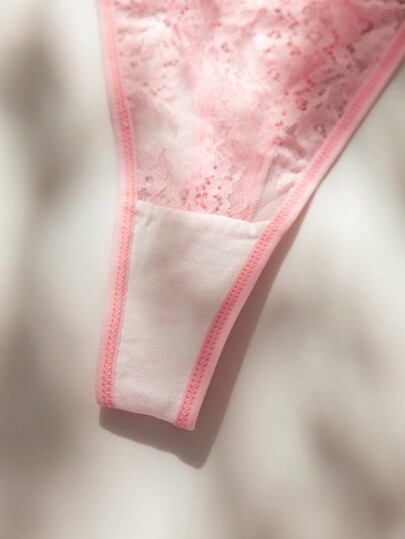 Crystal Vow Kanten Minimal Spaghetti Strap Verleidelijke Lingerie Set view 6