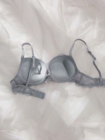 1 st tjock spets vadderad bygel-bh damunderkläder