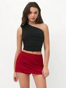 Lunelith SHEIN Lunessa Spódnica damska w jednolitym kolorze, minimalistyczna, wąska, o kroju litery A, na co dzień i na wakacje