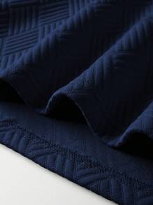 Manfinity Mode Men's Casual Solid Color Long Sleeve Polo Shirt, Suitable For Commuting In Autumn, For Fall