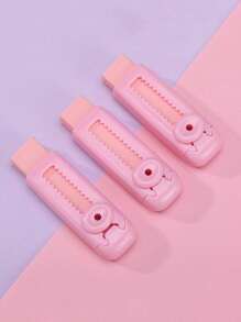 SHEIN 1PC Retractable Push Erasers For Students, Clean, No Residual, Flexible.Suitable For Study, Painting, Office Work. Small And Exquisite, Easy To Carry Back To School