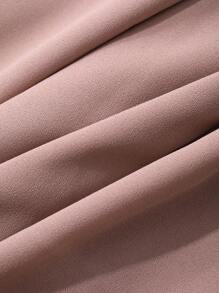 DAZY 情人节粉色腰部收紧宽松连衣裙，女士秋季服装，返校服装长袖连衣裙 - 粉色 - 查看 3