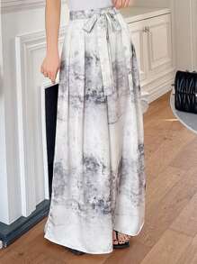 DAZY Women's Fashion Loose Tie-Dye Wide Leg Pants - Multicolor - View 2