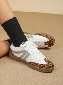 CUCCOO EASI Women's Vintage German Shepherd Style Casual Sneakers Tainers - White - View 2