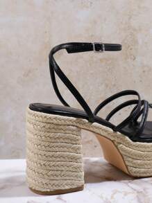 SHUZIA Women's Fashionable Waterproof Platform High Heel Sandals