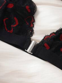 女士文胸内裤套装 - 黑色 - 查看 7