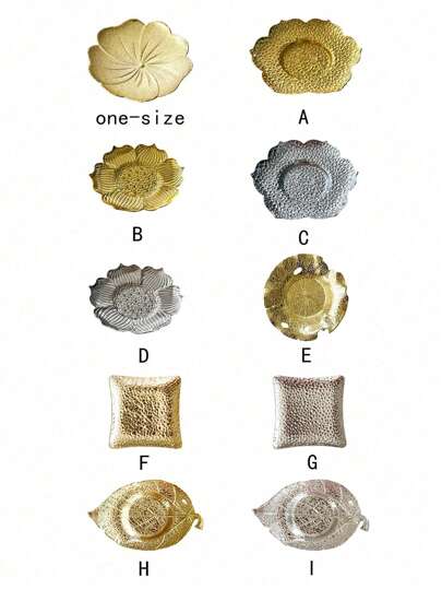 1 件莲花形金属杯垫，奢华创意风格，金色，浮雕工艺，适用于隔热、茶盘、盘子、万圣节、圣诞节