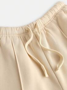 SHEIN Girlism 少女休闲/校园/返校/运动/圆领/刺绣/猪鼻子纽扣/松紧下摆/连帽衫/运动裤/两件套/波西米亚风/街头风~套头衫~运动套装~舒适