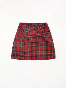 Sweetra 女式可爱甜美休闲圣诞学院风图案 A 字迷你裙，秋冬