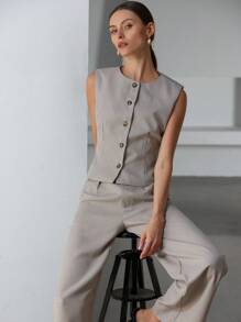 Aveloria Modichic Bộ vest và quần âu công sở cao cấp Houndstooth dành cho nữ - Nhiều màu - Xem 1