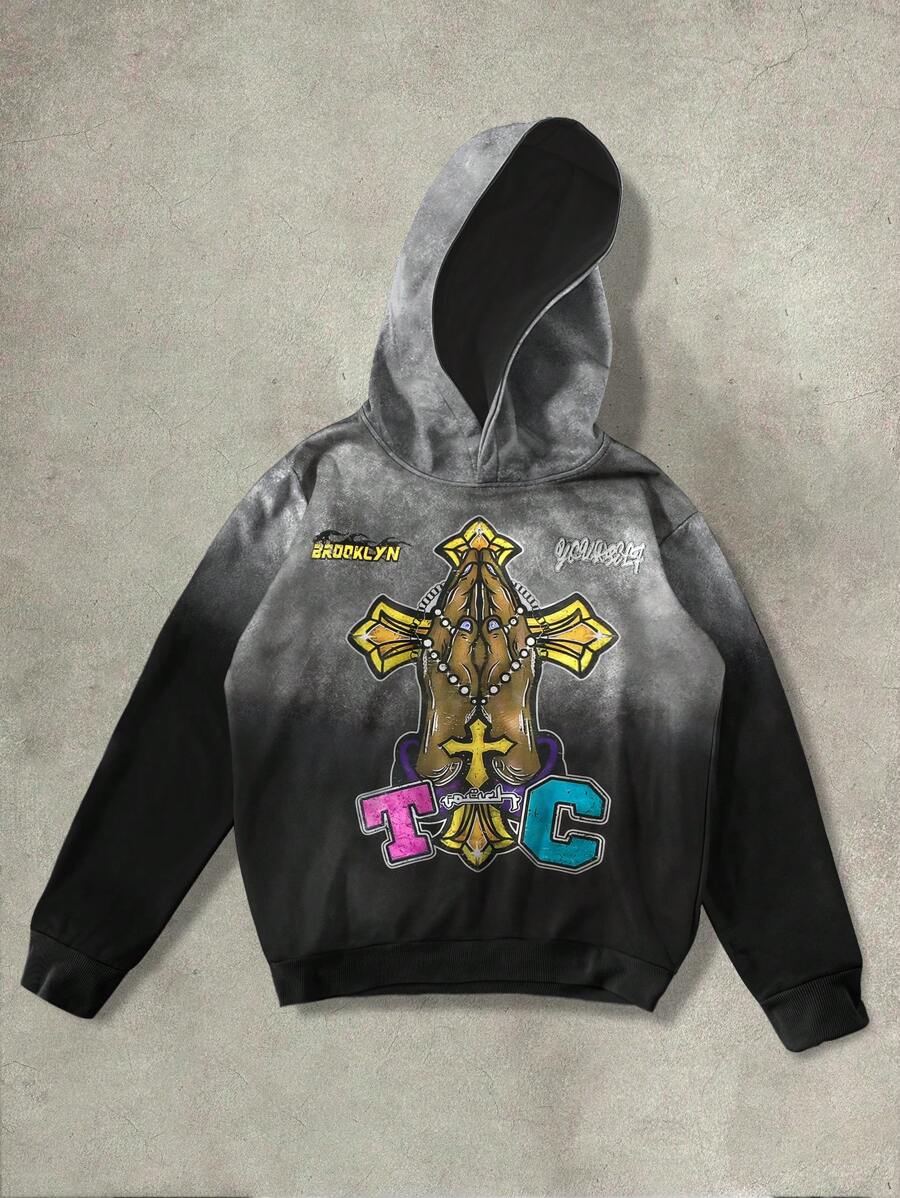 Manfinity EMRG Men's Hooded Sweatshirt, Simple & Fashion, Casual Everyday Wear - Multicolor - View 1