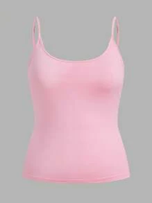 Comfortcana 4pcs/Set Plus Size Slim Fit Camisole Tank Top Set, Multi-Color - Multicolor - View 7