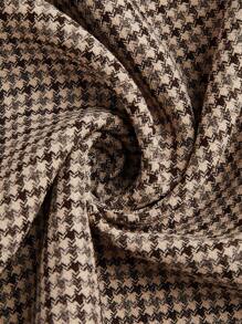 Sweetra 大码纯色拼布系带休闲长裙