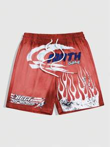 ROMWE MEN Prep Quần short nam tối giản thường ngày, mặc hàng ngày - Nhiều màu - Xem 1