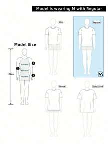 Manfinity Dauomo Men's Summer Cartoon Monkey Printed Round Neck Short Sleeve Casual T-Shirt - Black - View 5