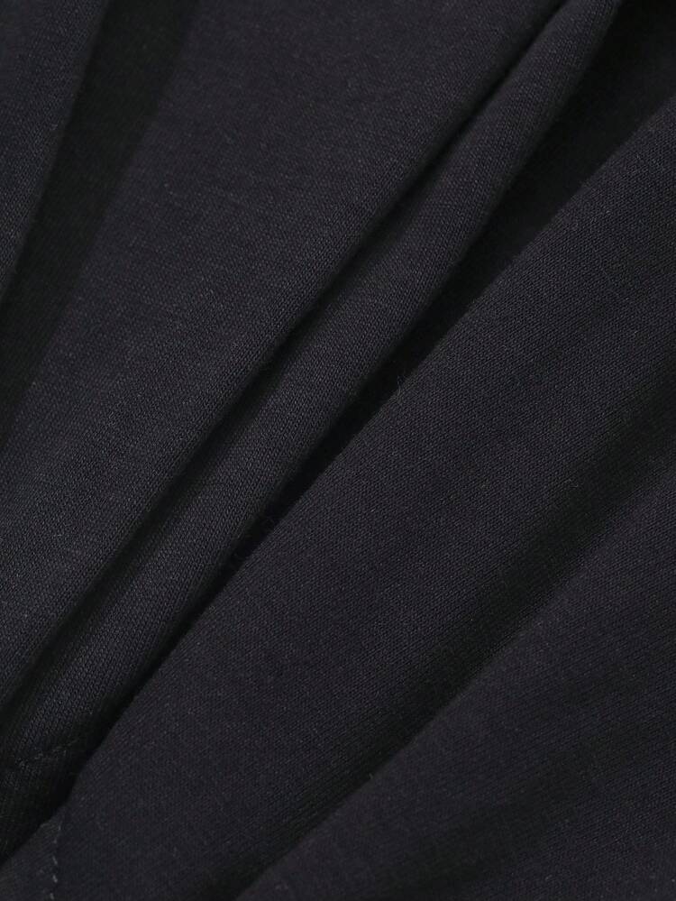 Women's Solid Color Round Neck Short Sleeve Casual Top, For Daily Wear,Crop Tops Women