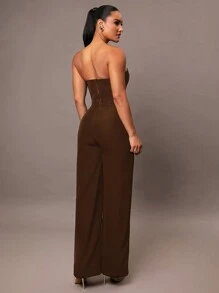 Silquee Women's Simple Elegant Black Herringbone Tailored Waist Slimming Professional Trousers, Straight Leg Dress Pants, Slimming Long Pants, Suitable For Work And Daily Wear In Autumn/Winter