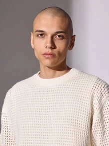 SUMWON Crop Fit Short Sleeve Knit Tee - White - View 5