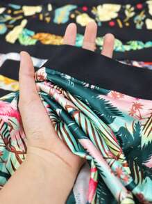 5pcs/Pack Men Tropical Plant Print Casual Boxer Briefs - Multicolor - View 6