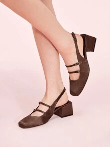 CUCCOO DOLLMOD Red Patent Mary Jane High Heel Shoes For Women - Bronze - View 4