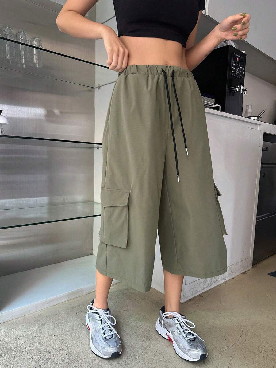 DAZY 纯色女式工装裤，宽松版型