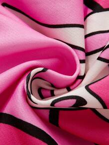 PAVTROS Quần short nam đơn giản có túi in họa tiết buộc phía trước, trang phục thường ngày, quà tặng cho bạn trai - Hồng - Xem 7