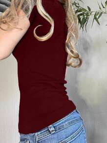 INAWLY 女士休闲十字印花纽扣 Polo 领短袖 T 恤，夏季图案 T 恤女式上衣