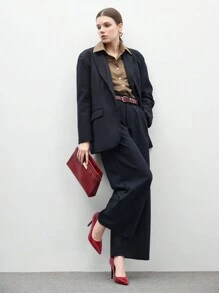 CUCCOO BIZCHIC Women's Fashion Commuter Versatile Minimalist High Heel Pumps Spring Shoes Spring Break Easter - Burgundy - View 10